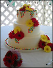Visser's Cake With Flowers