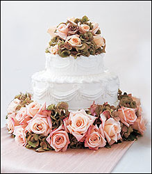 Sweet Visions Wedding Cake Decoration from Visser's Florist and Greenhouses in Anaheim, CA